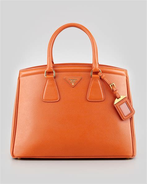 prada bag orange|Prada saffiano.